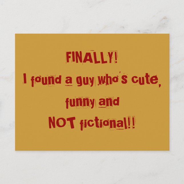 Cartão Postal Finalmente (Frente)