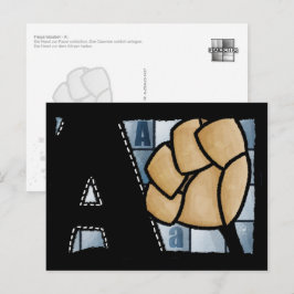 Cartão Postal Fingeralphabet A