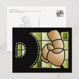Cartão Postal Fingeralphabet D