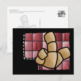Cartão Postal Fingeralphabet L