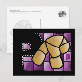 Cartão Postal Fingeralphabet P