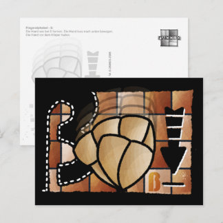 Cartão Postal Fingeralphabet ß