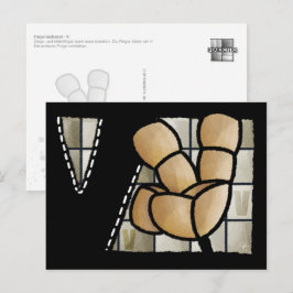 Cartão Postal Fingeralphabet V