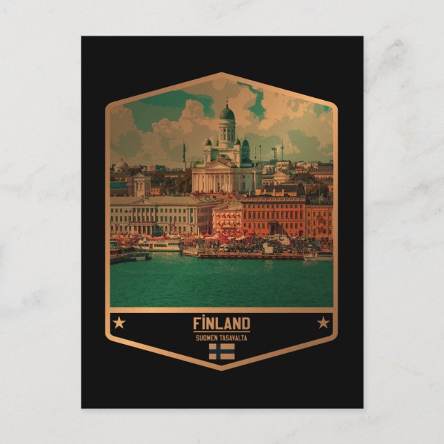 Cartão Postal Finlândia (Frente)
