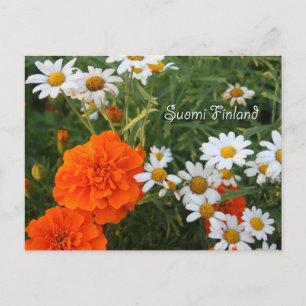 Cartão Postal Finlândia em Flores, 4º em série