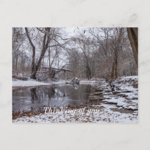 Cartão Postal Finley Winter Snow Pensando Em Você