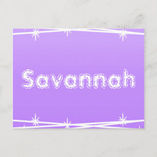 Cartão Postal Fio com Barcama Roxo