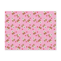 Fio Fox Terrier Dog Copos Cardíacos Pink