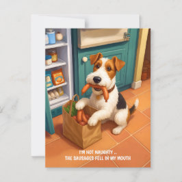 Cartão Postal Fio Fox Terrier - Não sou malvado