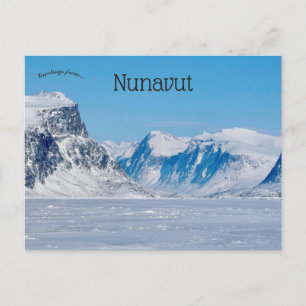 Cartão Postal Fiorde Pang Nunavut Canadá