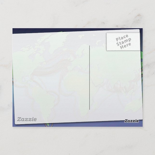 Cartão Postal Fios do mundo - Cabos submarinos (Verso)