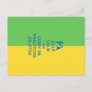 Cartão Postal Fique calmo e continue a praticar Jiu-Jitsu