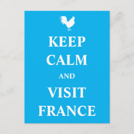 Cartão Postal Fique calmo e visite a França