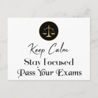 Fique Calmo. Fiquem Focados. Passe Os Seus Exames.