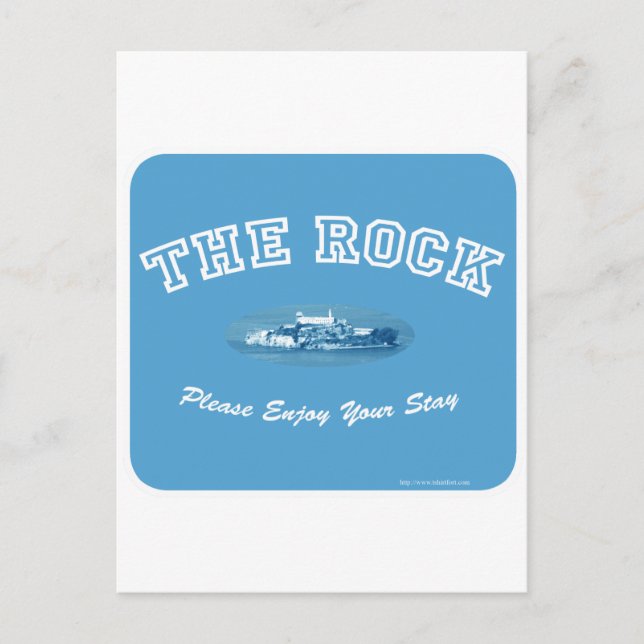 Cartão Postal Fique em Alcatraz (Frente)