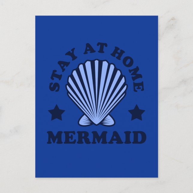 Cartão Postal Fique Em Casa Na Sereia (Frente)