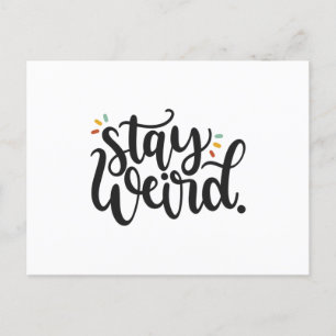 Cartão Postal Fique estranho