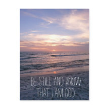 Fique quieto e conheça a Bíblia no pôr do sol