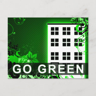 Cartão Postal fique verde: edifício hi-fi