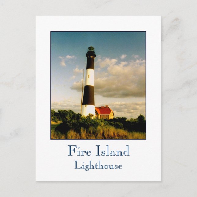 Cartão postal 'Fire Island Lighthouse at Sunset' (Frente)