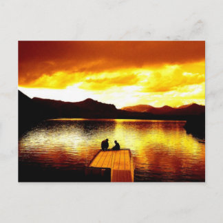 Cartão Postal Fire Sky on the Pier - Postcard