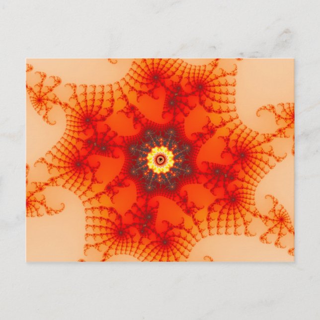 Cartão Postal Fire Web - Arte Fractal (Frente)