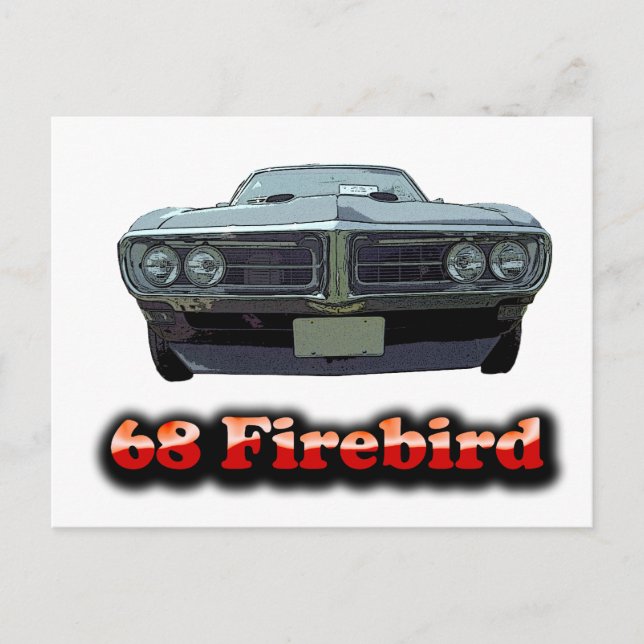 Cartão postal Firebird 1968 (Frente)