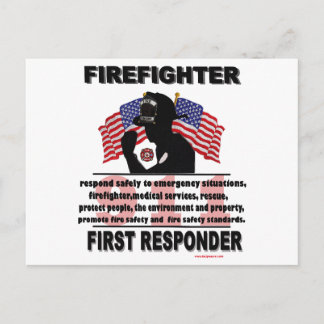 Cartão Postal FireFighter_First_Responder