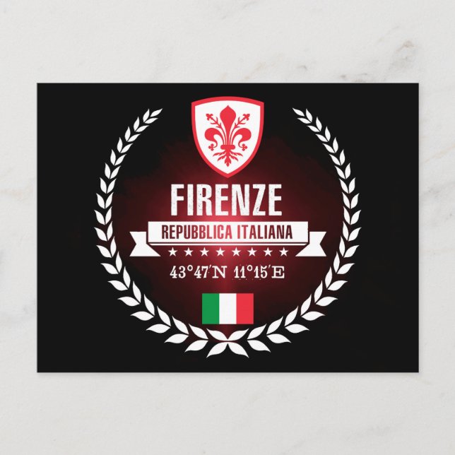 Cartão Postal Firenze (Frente)