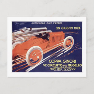 Cartão Postal Firenze do Auto Club Coppa Ginori