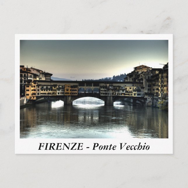Cartão Postal FIRENZE - Ponte Vecchio (Frente)