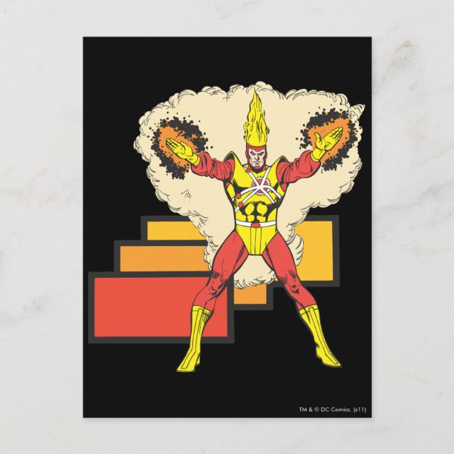 Cartão Postal Firestorm Em Seu Elemento (Frente)
