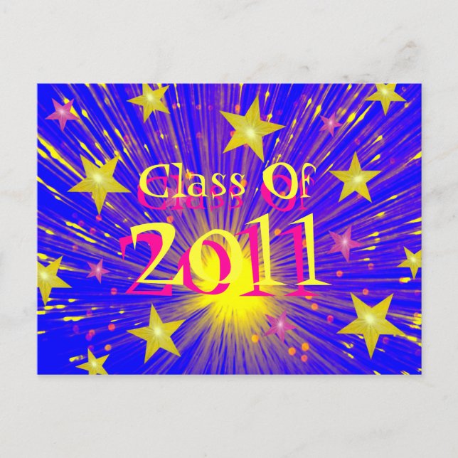 Cartão postal Firework 'Class of 2011' (Frente)