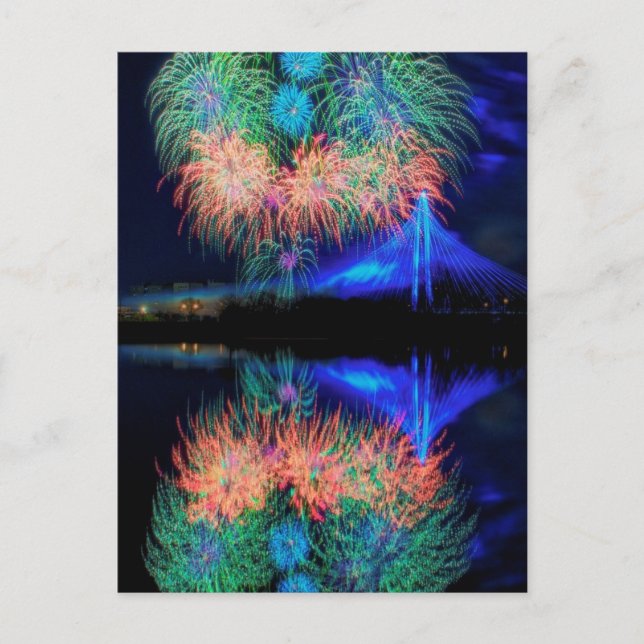 Cartão Postal Fireworks (Frente)