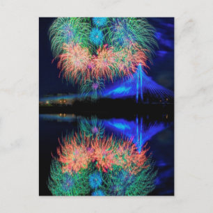 Cartão Postal Fireworks
