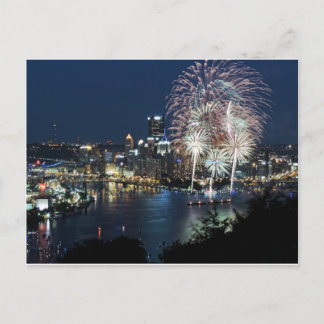 Cartão Postal Fireworks de Pittsburgh