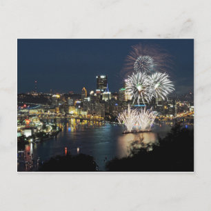 Cartão Postal Fireworks de Pittsburgh