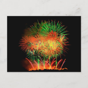 Cartão Postal Fireworks Lighting up the Sky