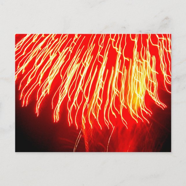 Cartão Postal Fireworks Postcard (Frente)