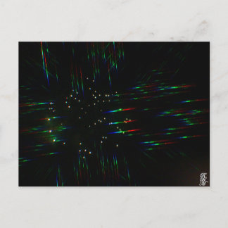 Cartão Postal Fireworks Through 3D Glasses 3 