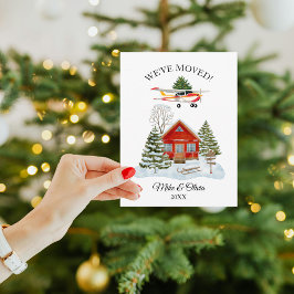 Cartão Postal First Christmas New Home Cessna Airplane and Tree