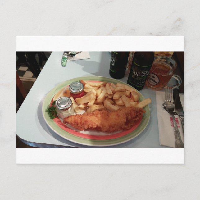 Cartão Postal fish-and-chips (Frente)