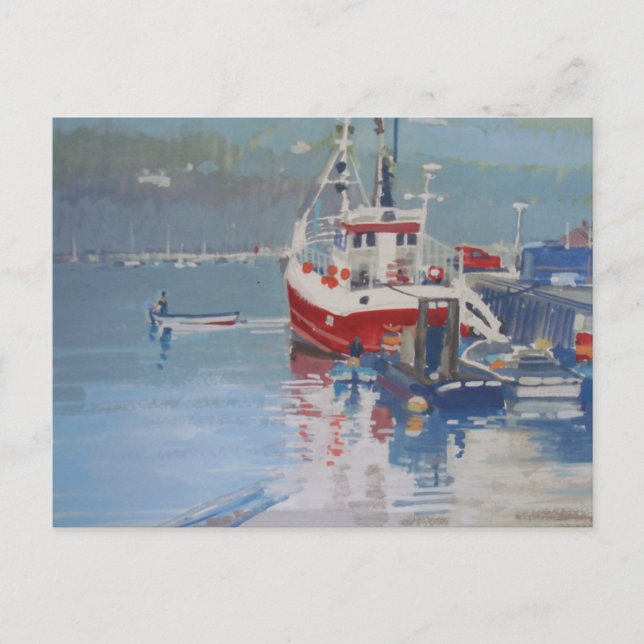 Cartão Postal Fisherman's Quay Salcombe (Frente)