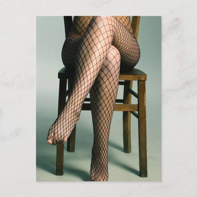 Cartão Postal Fishnets Modelo de Arte Foto Postcard (Frente)