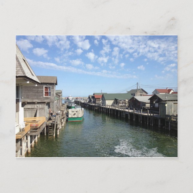 Cartão Postal Fishtown, Leland, Michigan (Frente)