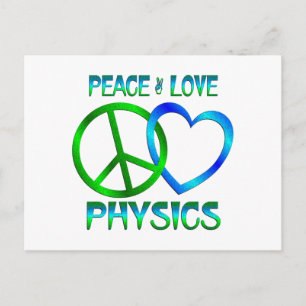 Cartão Postal FÍSICA Do Amor Pela Paz