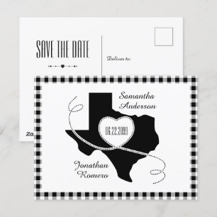 Cartão Postal Fita de Curling do Texas Negro Salve o Cartão-Post