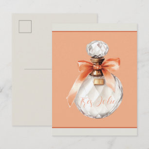 Cartão Postal Fita de Frasco de Perfume Très Jolie (muito bonita