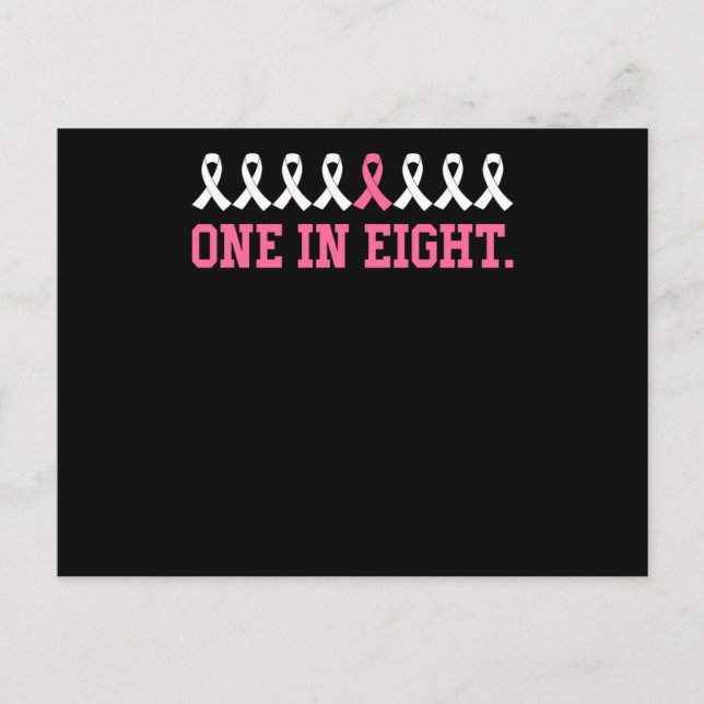 Cartão Postal Fitas de cancer 1 em Oito (Frente)