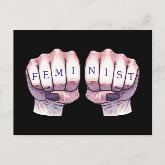 Cartão Postal Fitas Feministas (Frente)